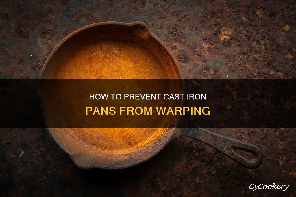 can a cast iron pan warp