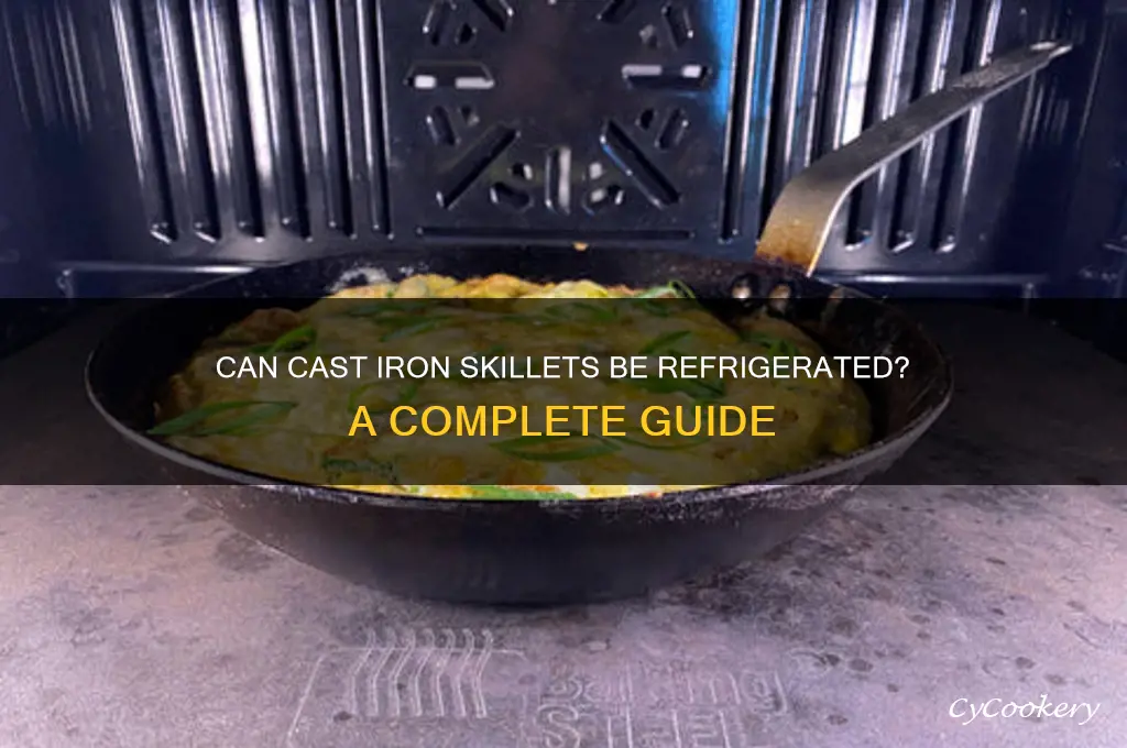 can a cast iron skillet go in the refrigerator