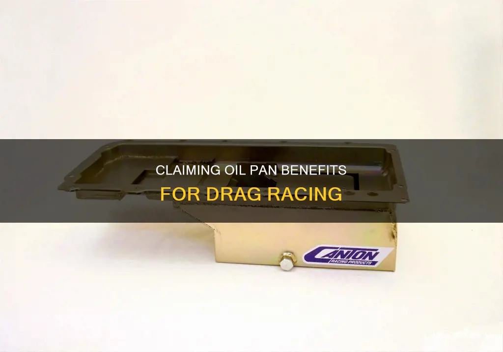 can a claimer oil pan be used for drag racing