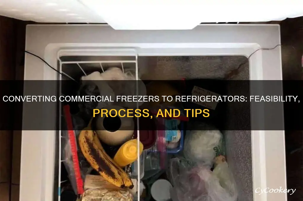 can a commercial freezer be converted to a refrigerator