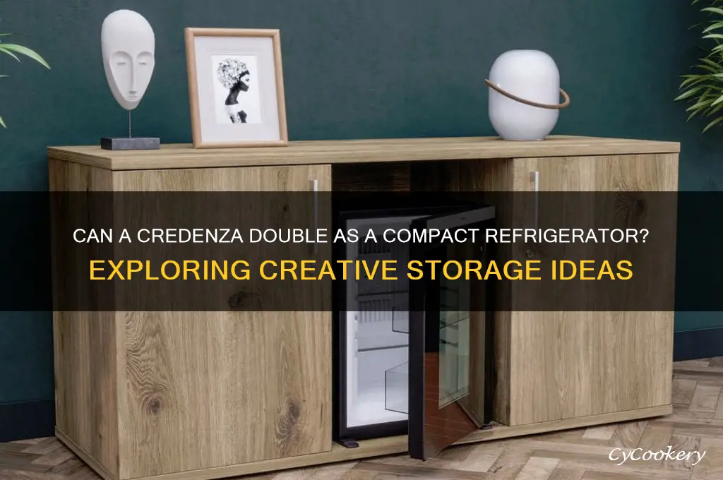can a credenza be a small refrigerator