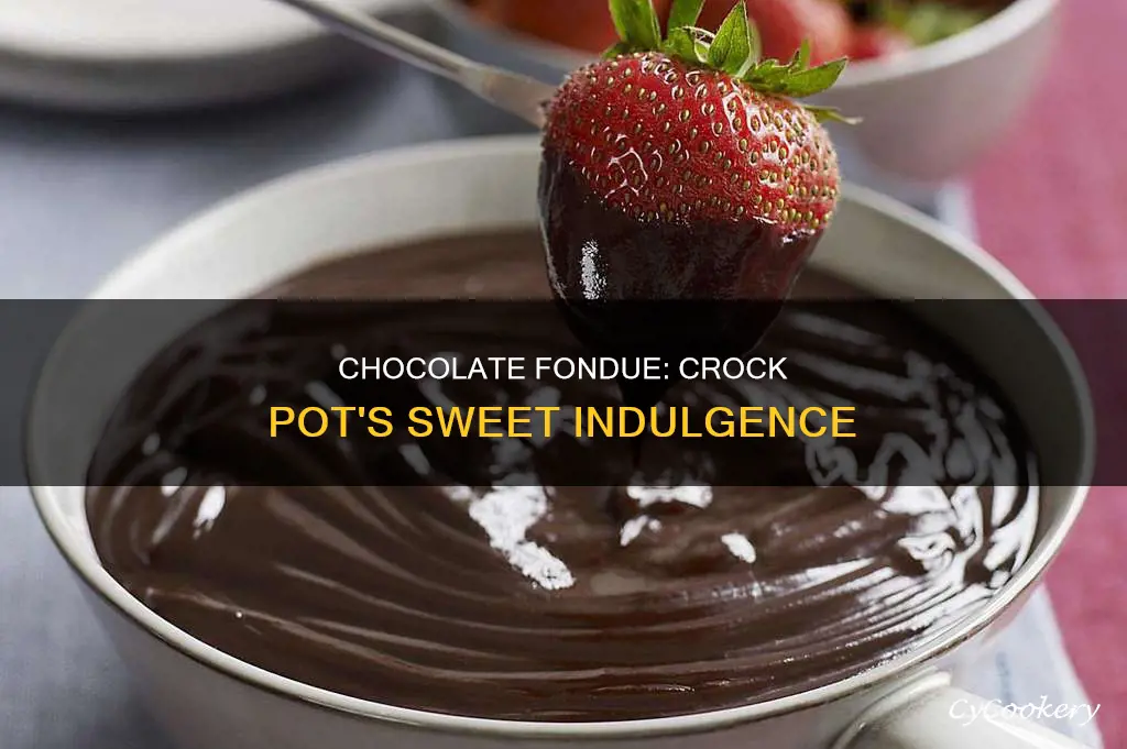 can a crock pot be ised for chocolate fondue