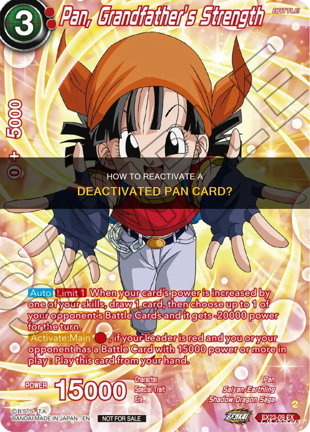 can a deactivated pan ard be activated