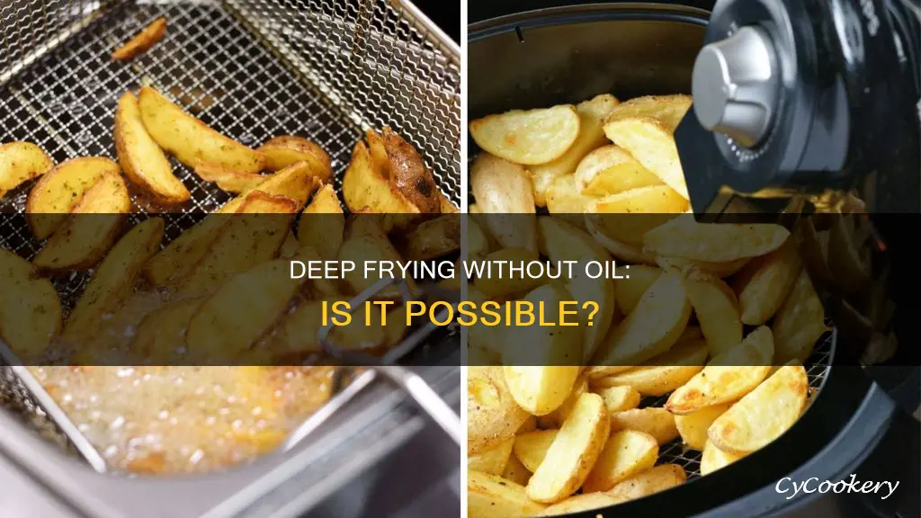 can a deep fryer be used without oil