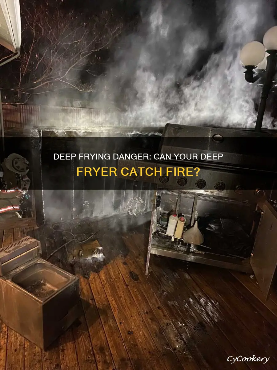 can a deep fryer catch fire