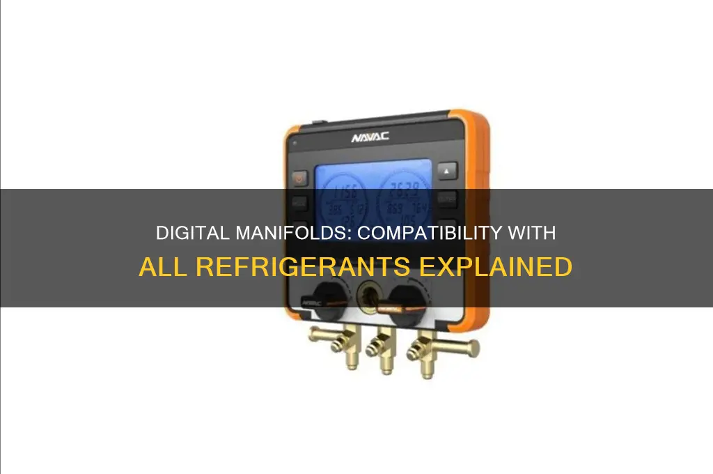 can a digital manifold be used with all refrigerants