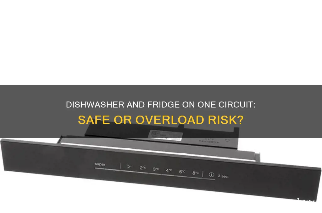 can a dishwasher and refrigerator be on the same circuit