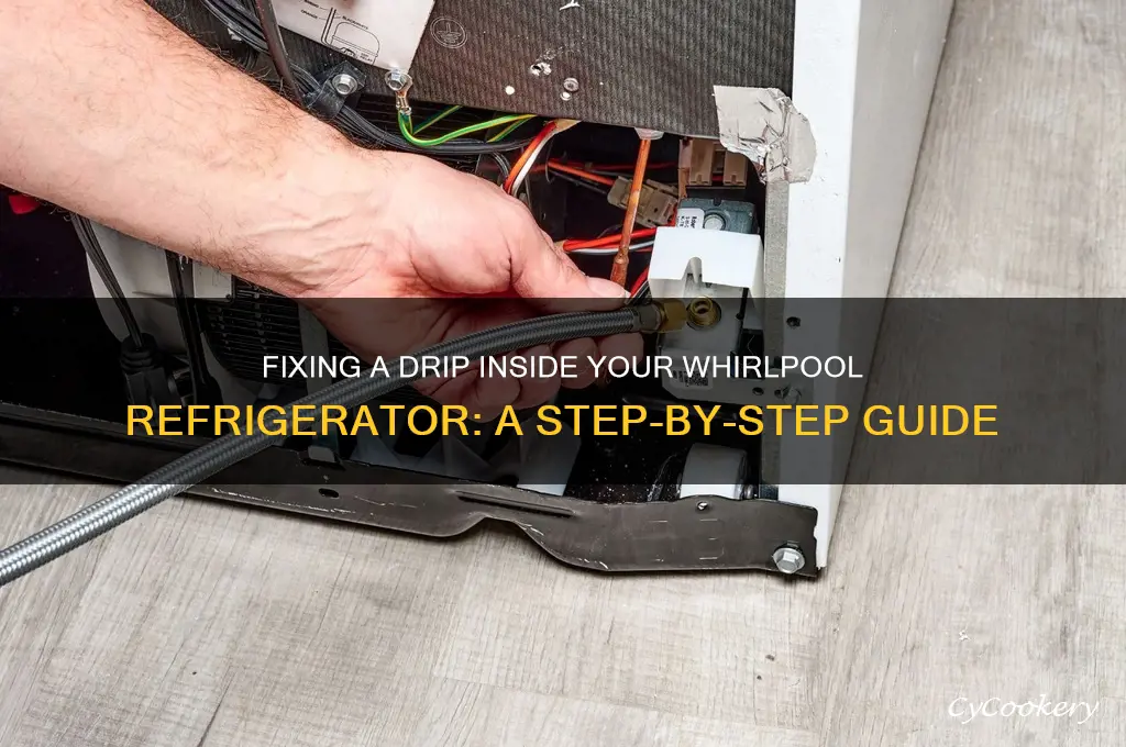 can a drip inside a whirlpool refrigerator be fixed