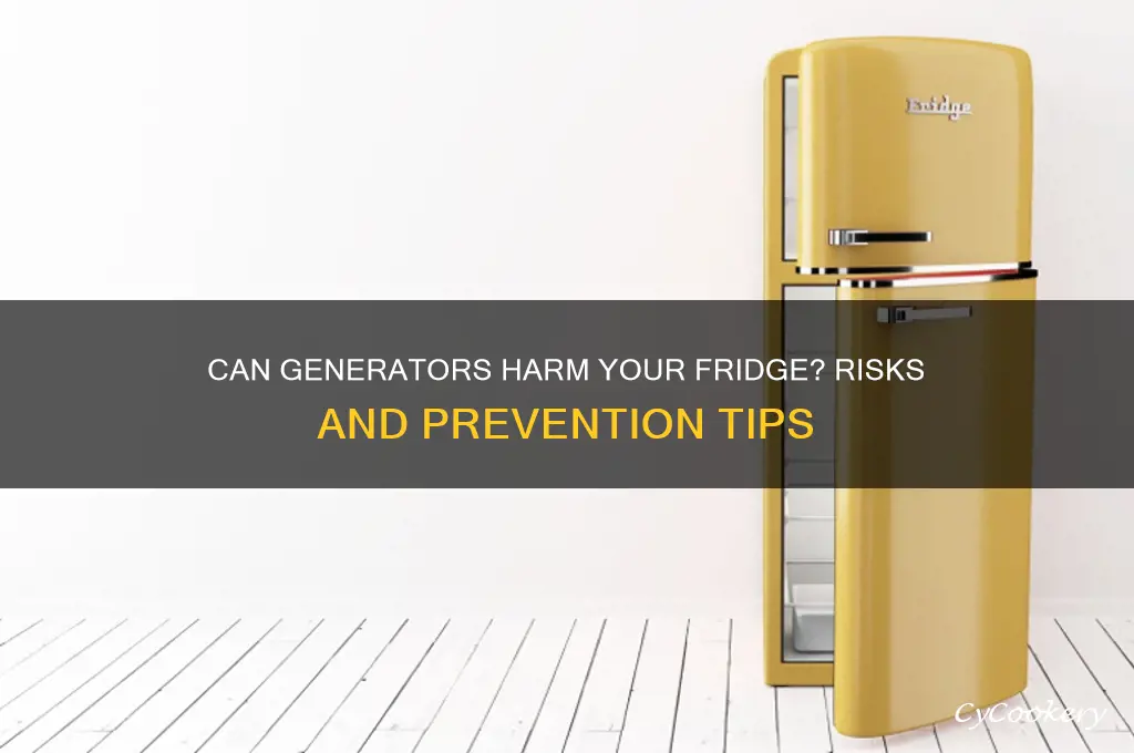 can a generator damage a refrigerator