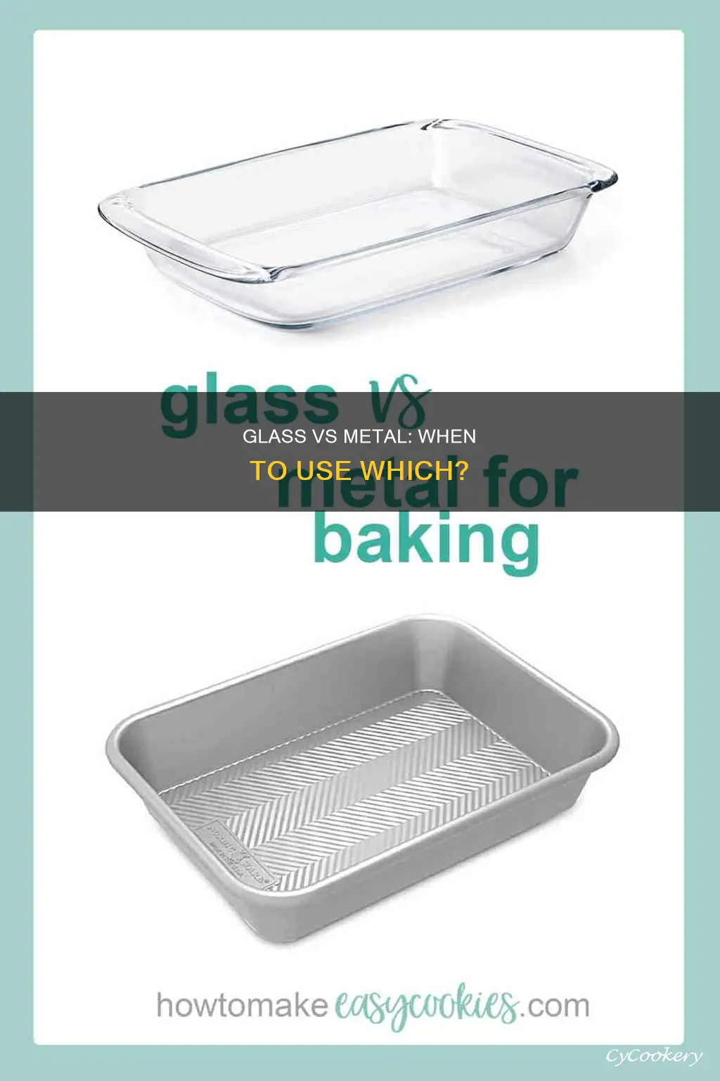 can a glass pan be used in place of metal