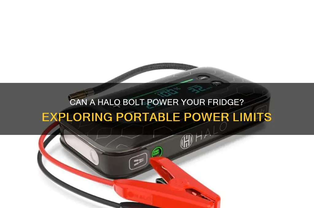 can a halo bolt power a refrigerator