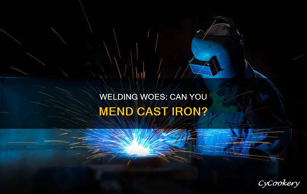 can a hole in cast iron pan be welded