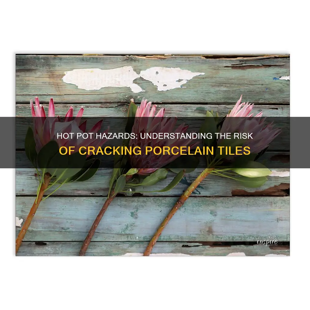 can a hot pot crack porcelain tile