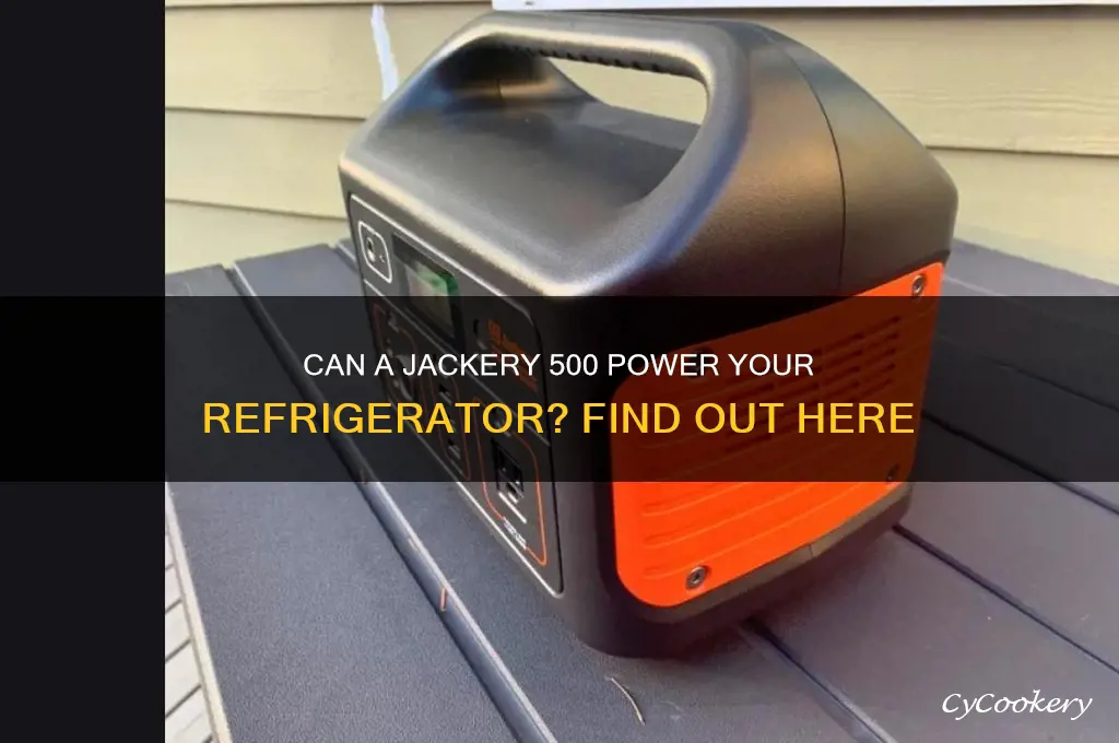 can a jackery 500 run a refrigerator