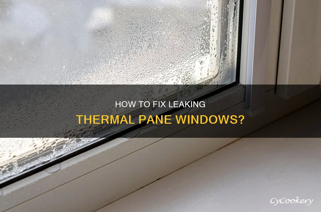 can a leaking thermal pane windows resealed