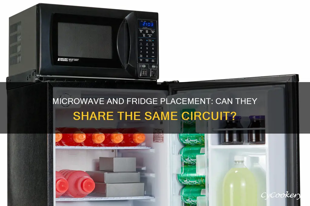 can a microwave and a refrigerator be on the same