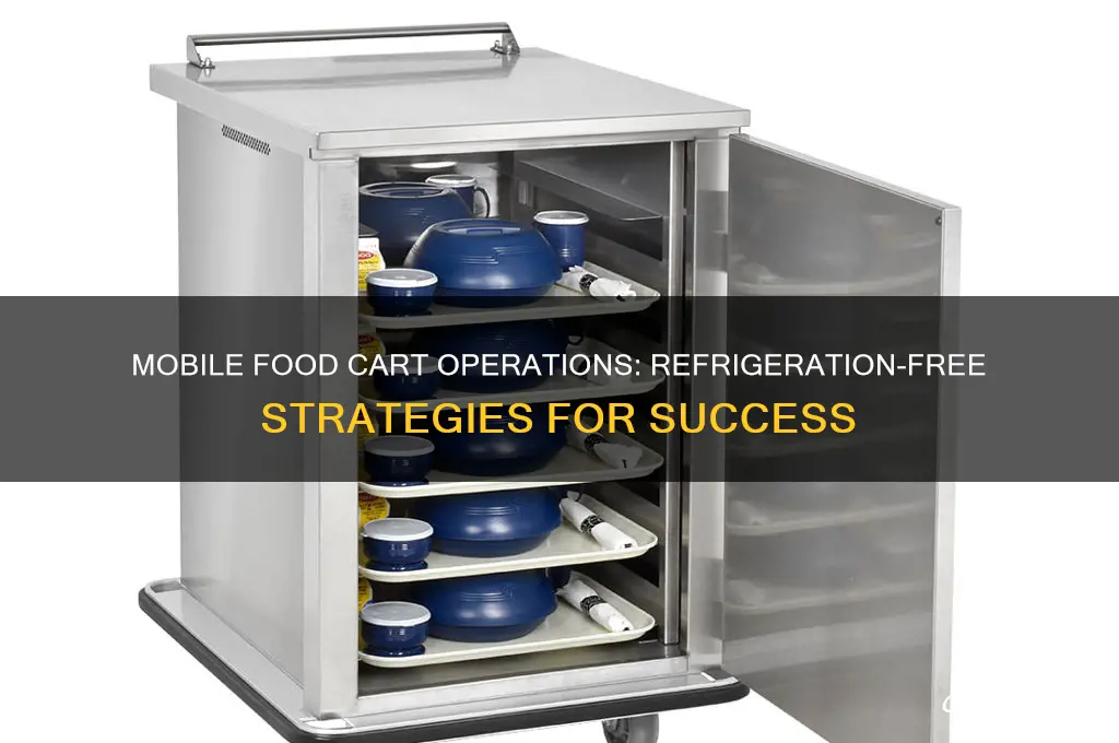 can a mobile food cart operate without a refrigerator