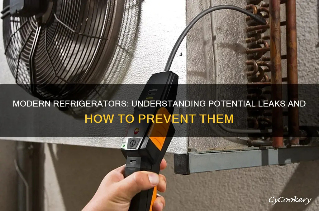 can a modern refrigerator leak