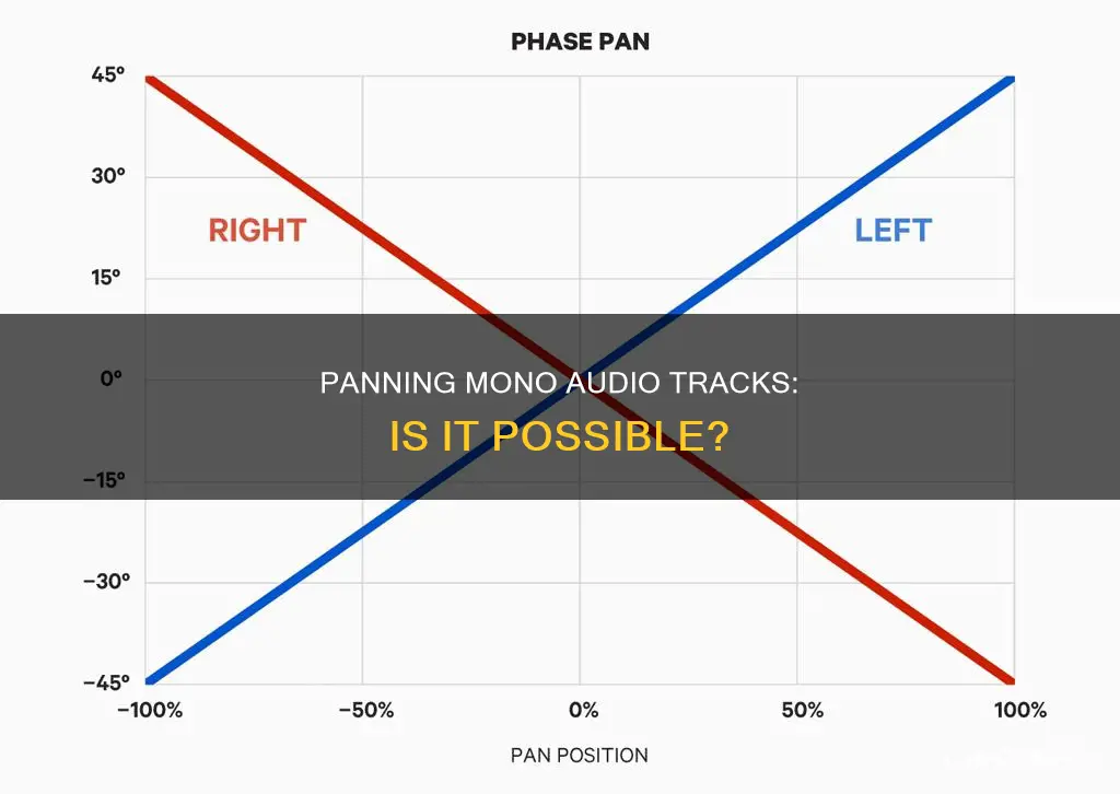 can a mono audio track be panned