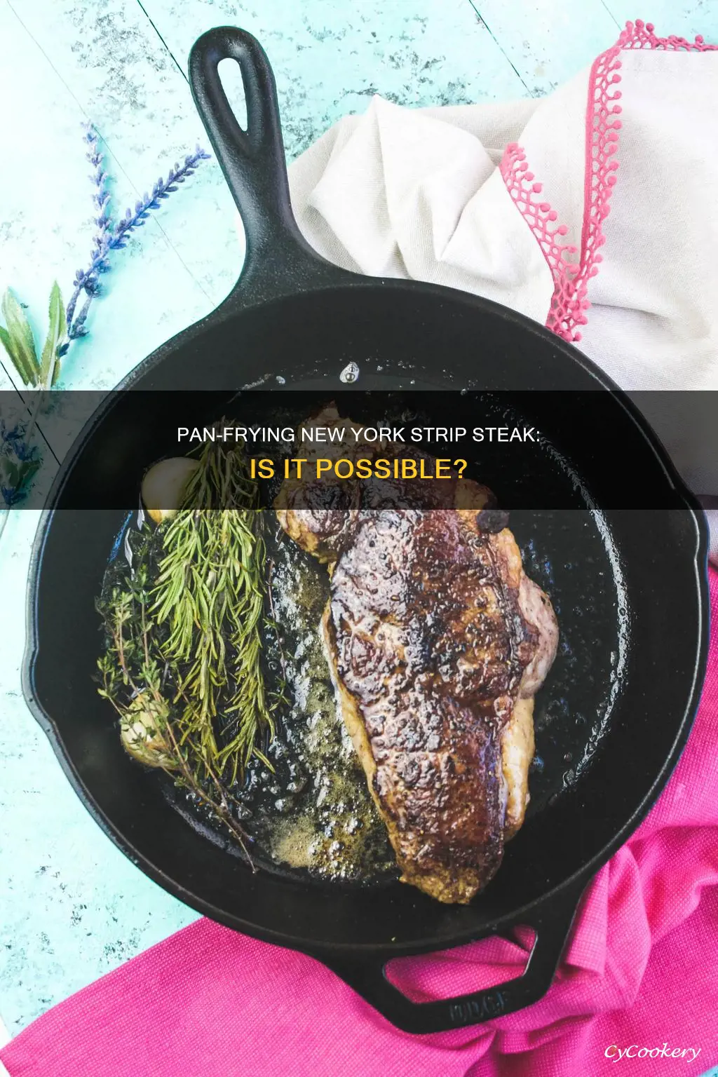 can a new york strip steak be pan fried