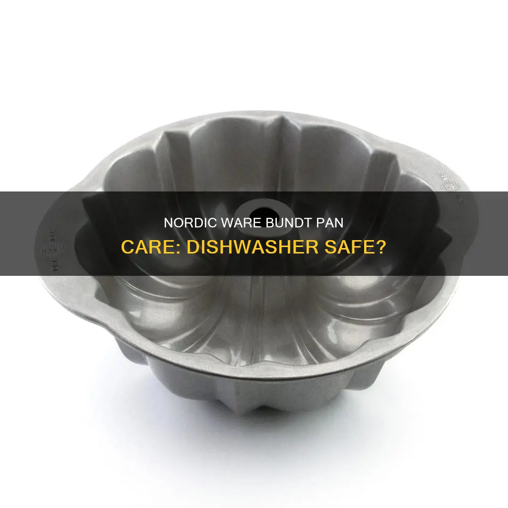 can a nordic ware bundt pan go in the dishwasher