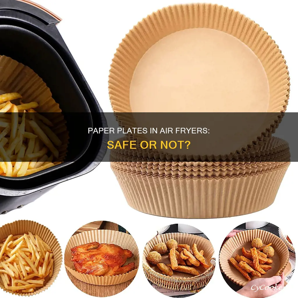 can a paper plate go in an air fryer