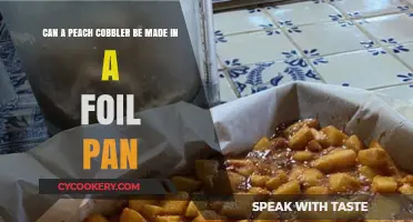 Delicious Peach Cobbler: Foil Pan Magic