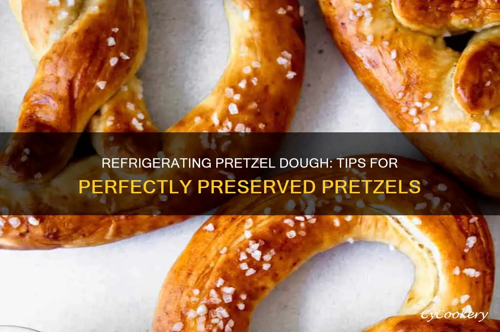 can a person refrigerate pretzel dough