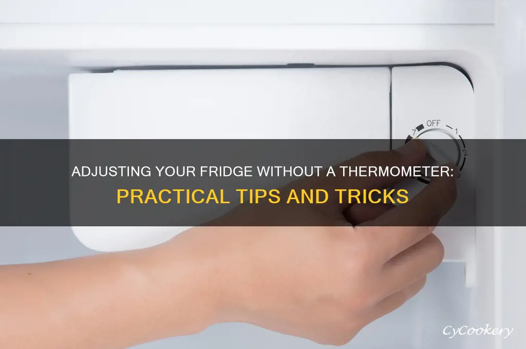 can a refrigerator be adjusted without a thermometer