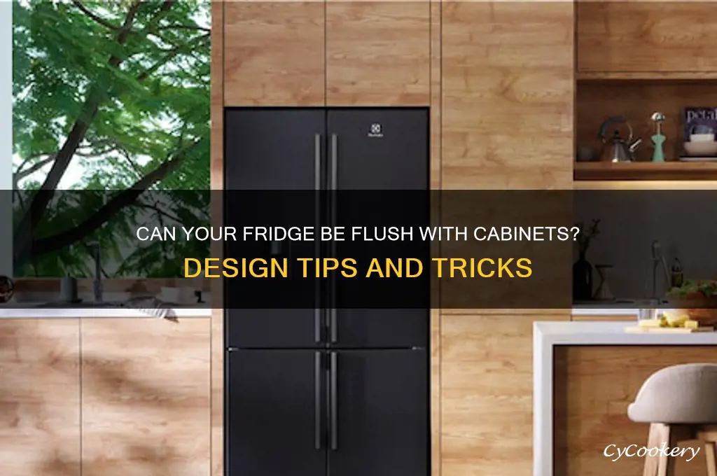 can a refrigerator be flush with cabinets