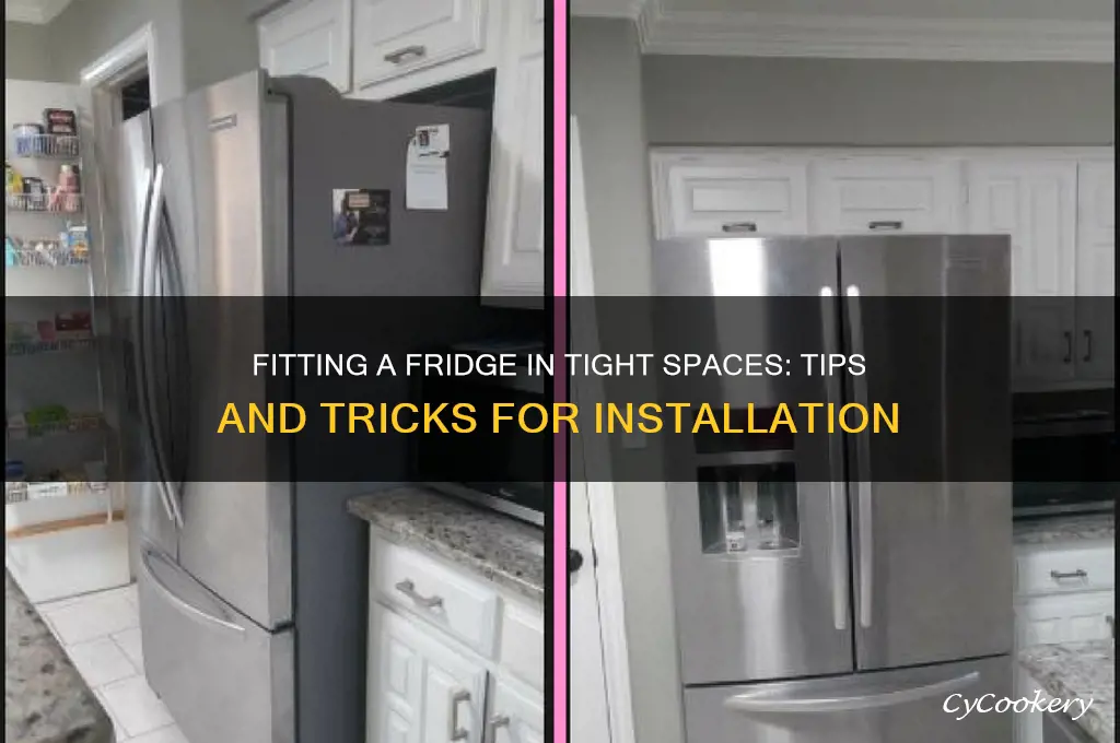 can a refrigerator be installed in a tight space