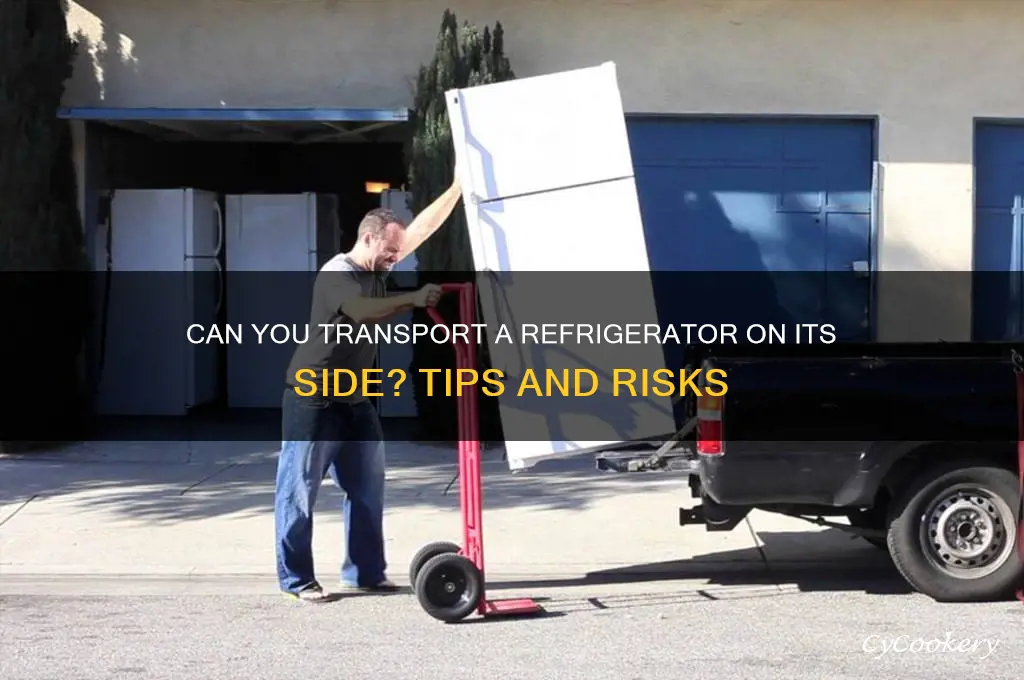 can a refrigerator be laid down during transport