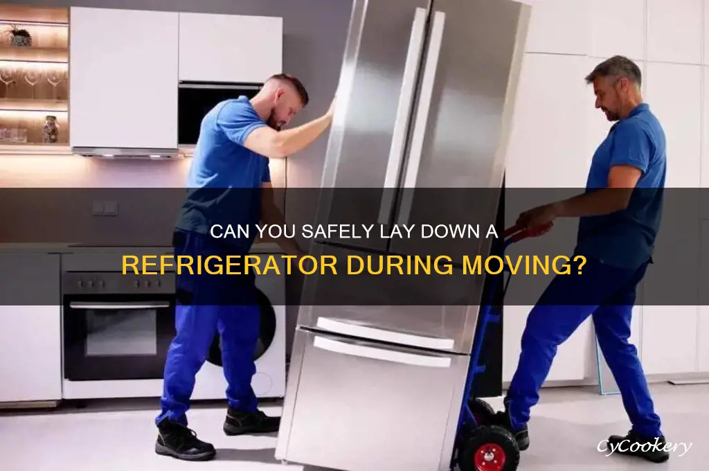can a refrigerator be laid down to move it