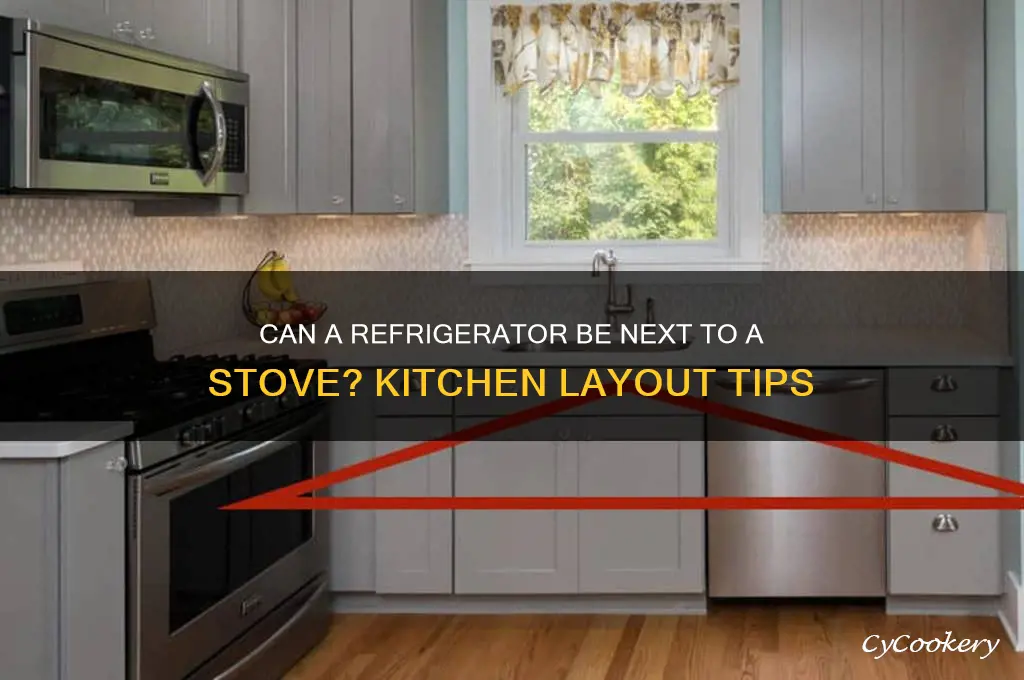 can a refrigerator be next to a stove