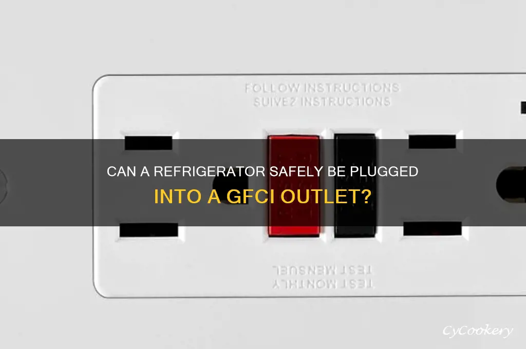 can a refrigerator be on a gfci