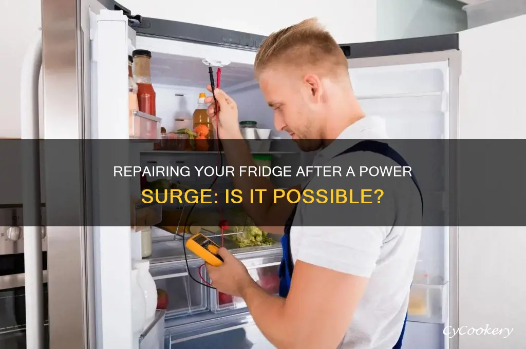 can a refrigerator be repaired after a power surge