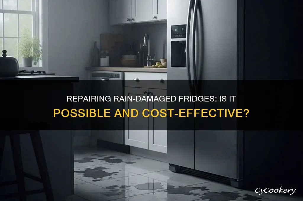 can a refrigerator be repaired if in the rain