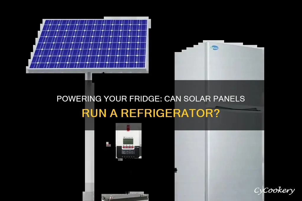 can a refrigerator be run by solar panels