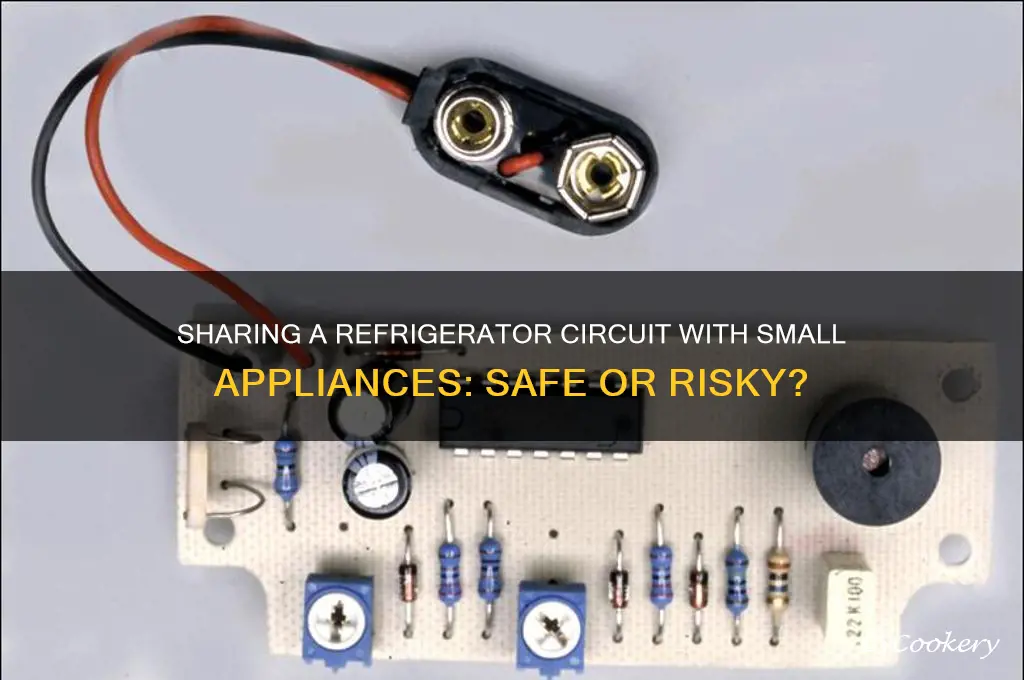 can a refrigerator be shared with a small appliance circuit