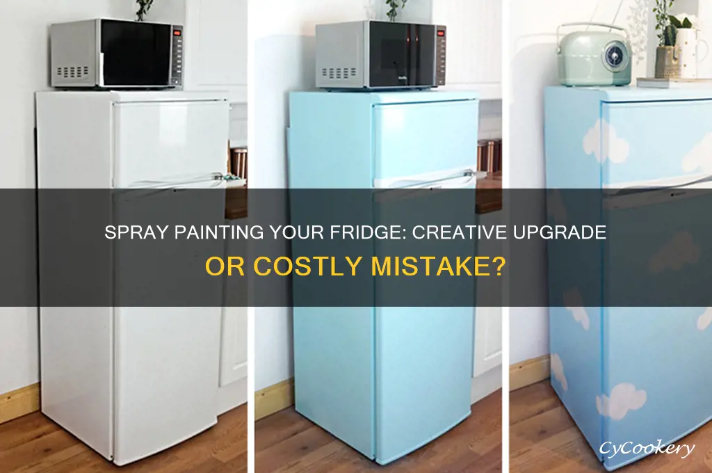 can a refrigerator be spray painted