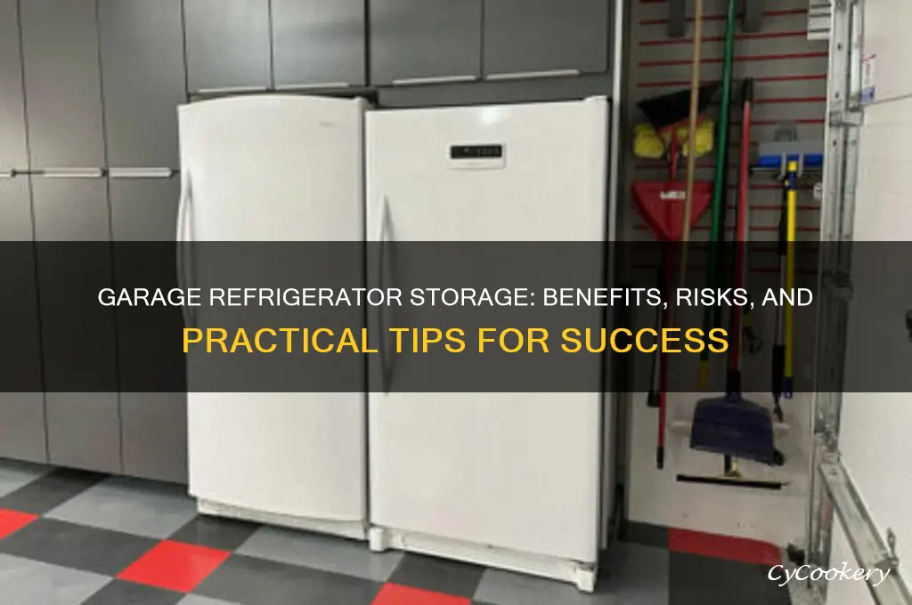 can a refrigerator be stored in the garage