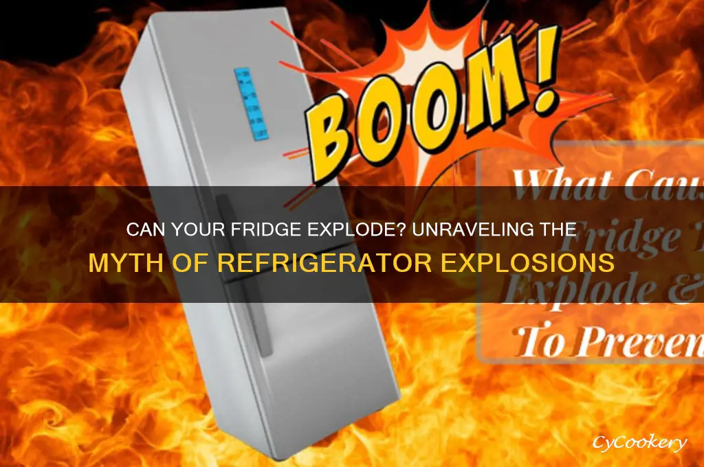 can a refrigerator blow up