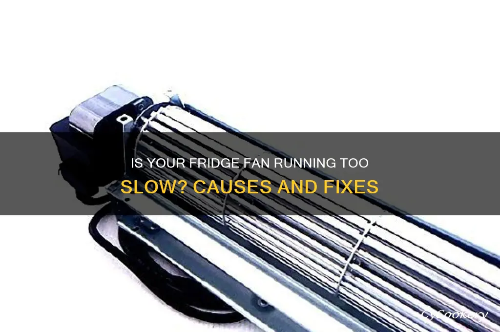 can a refrigerator fan run too slow