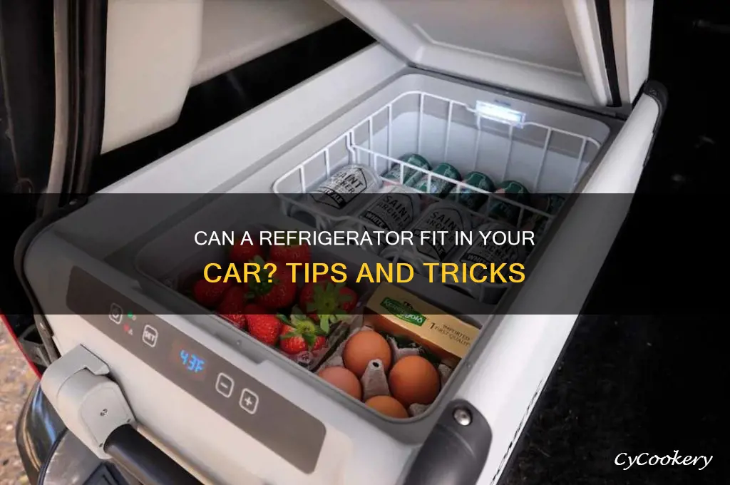 can a refrigerator fit in a car