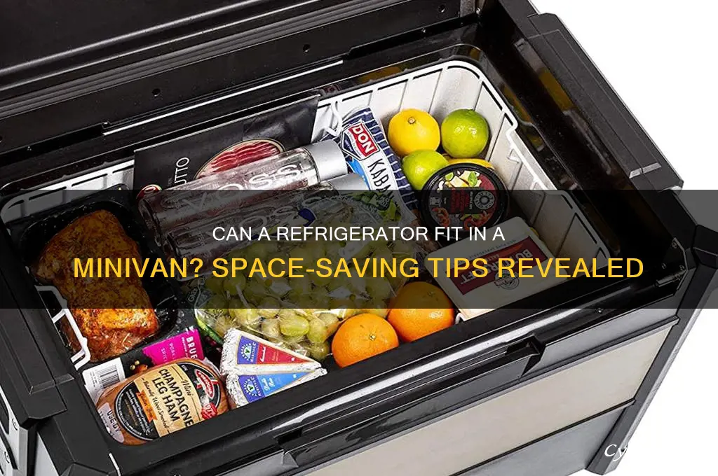 can a refrigerator fit in a minivan
