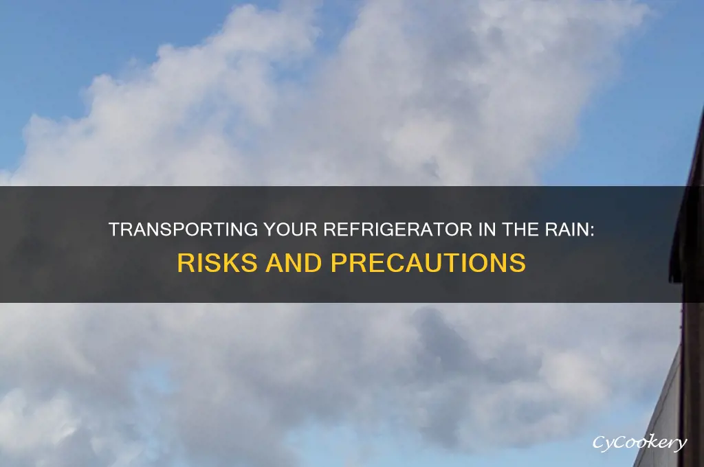 can a refrigerator get transported in the rain