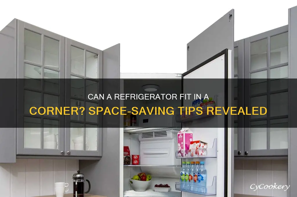 can a refrigerator go in a corner