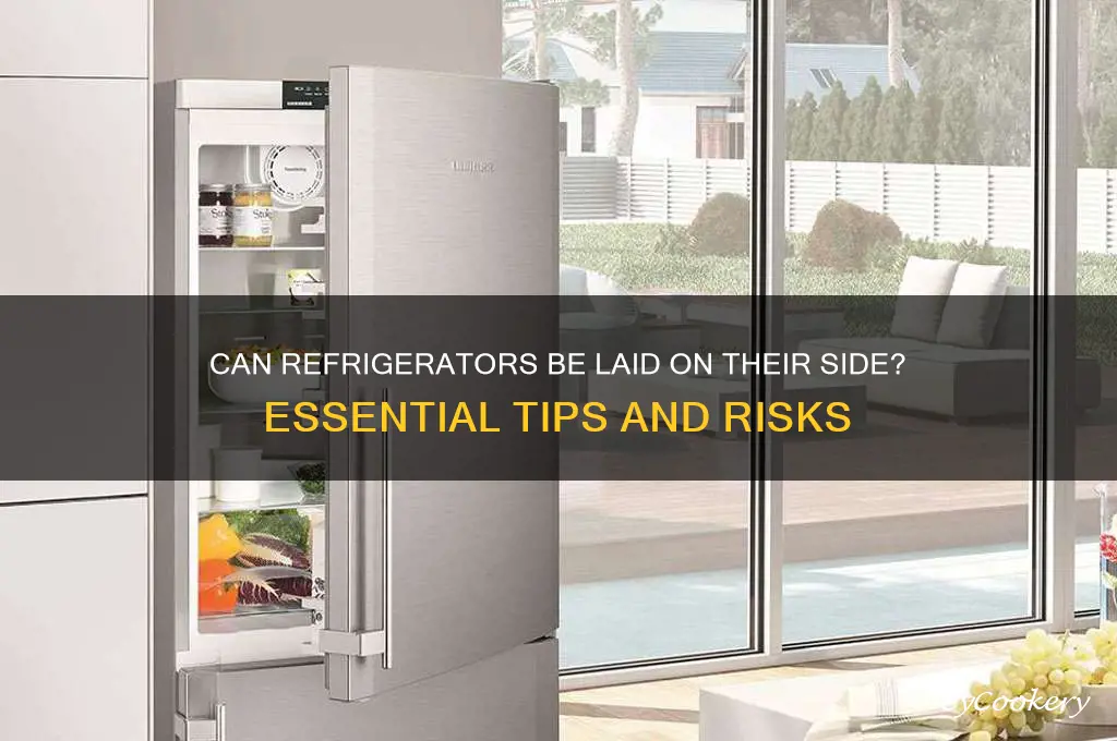 can a refrigerator lie on it