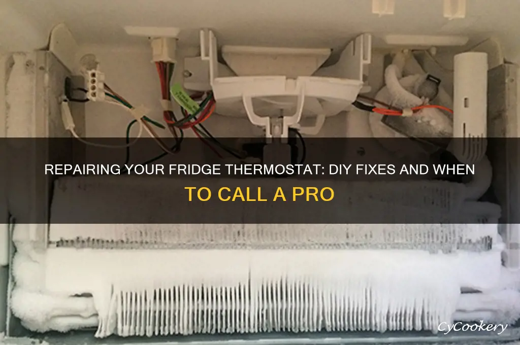 can a refrigerator thermostat be fixed