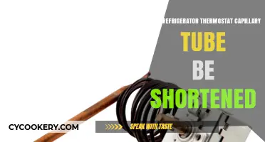 Shortening a Refrigerator Thermostat Capillary Tube: Risks and Considerations